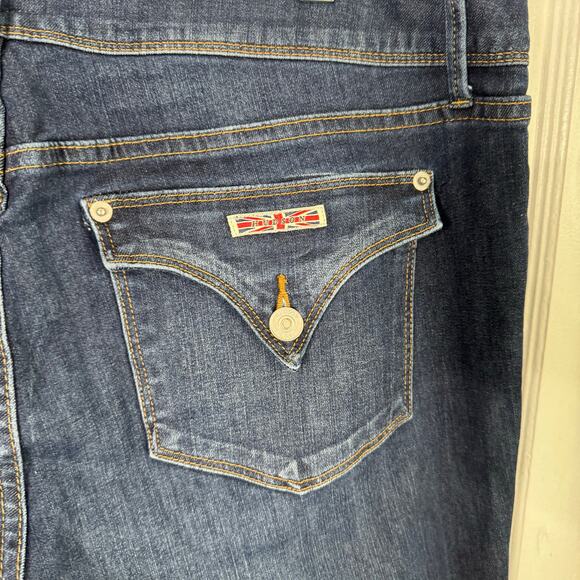 Hudson Beth Baby Boot Cut Jeans Dark Wash Mid Rise Size 32 Y2K Style Color MUDR - Picture 15 of 16